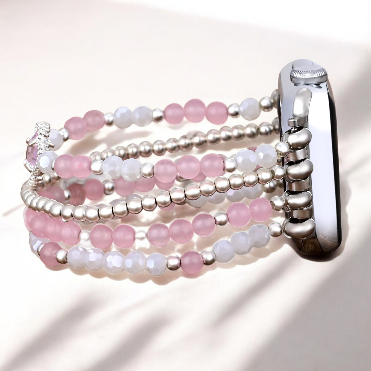 Valentinstag Silber Love Stretch Uhrenarmband