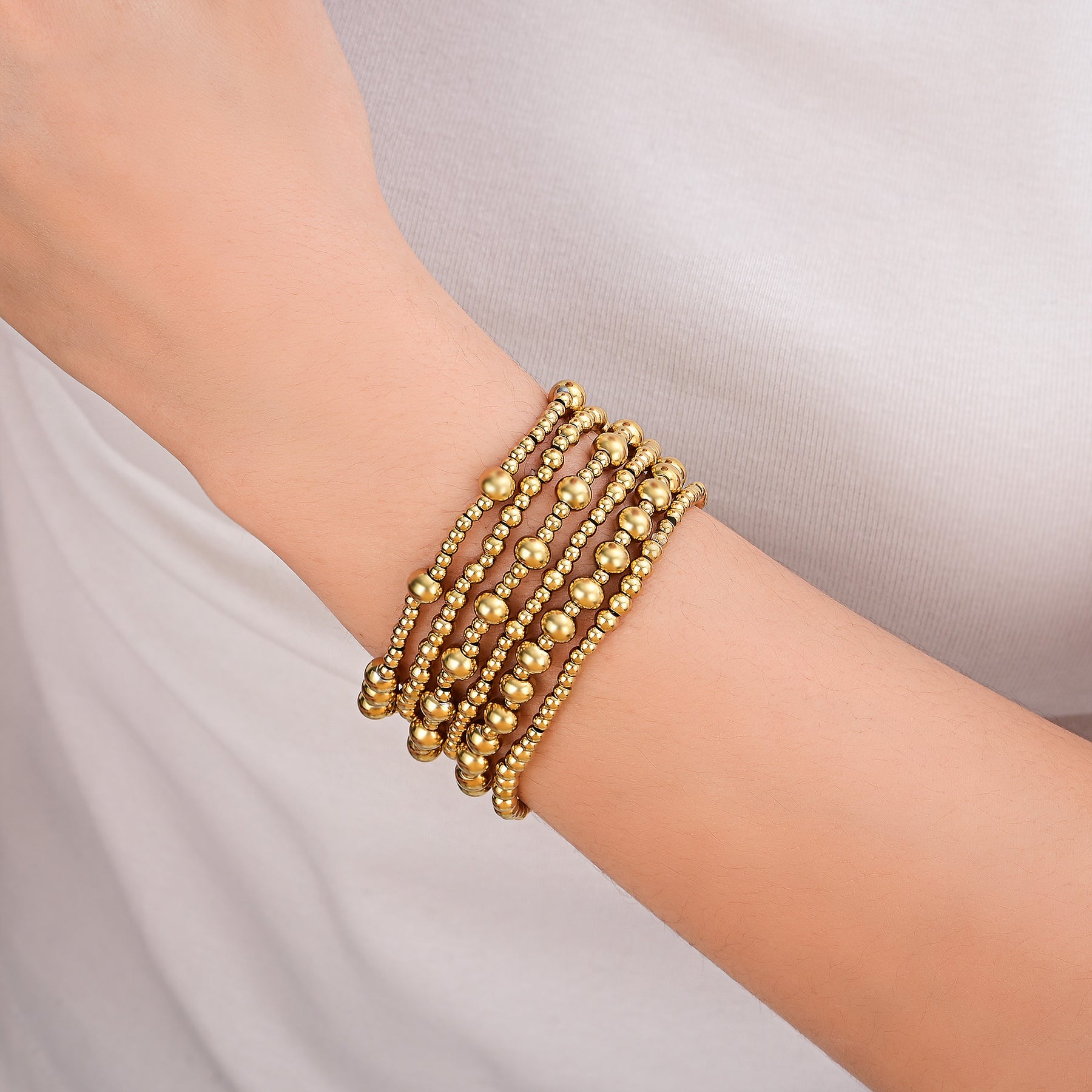 Goldenes Demure-Armbandset