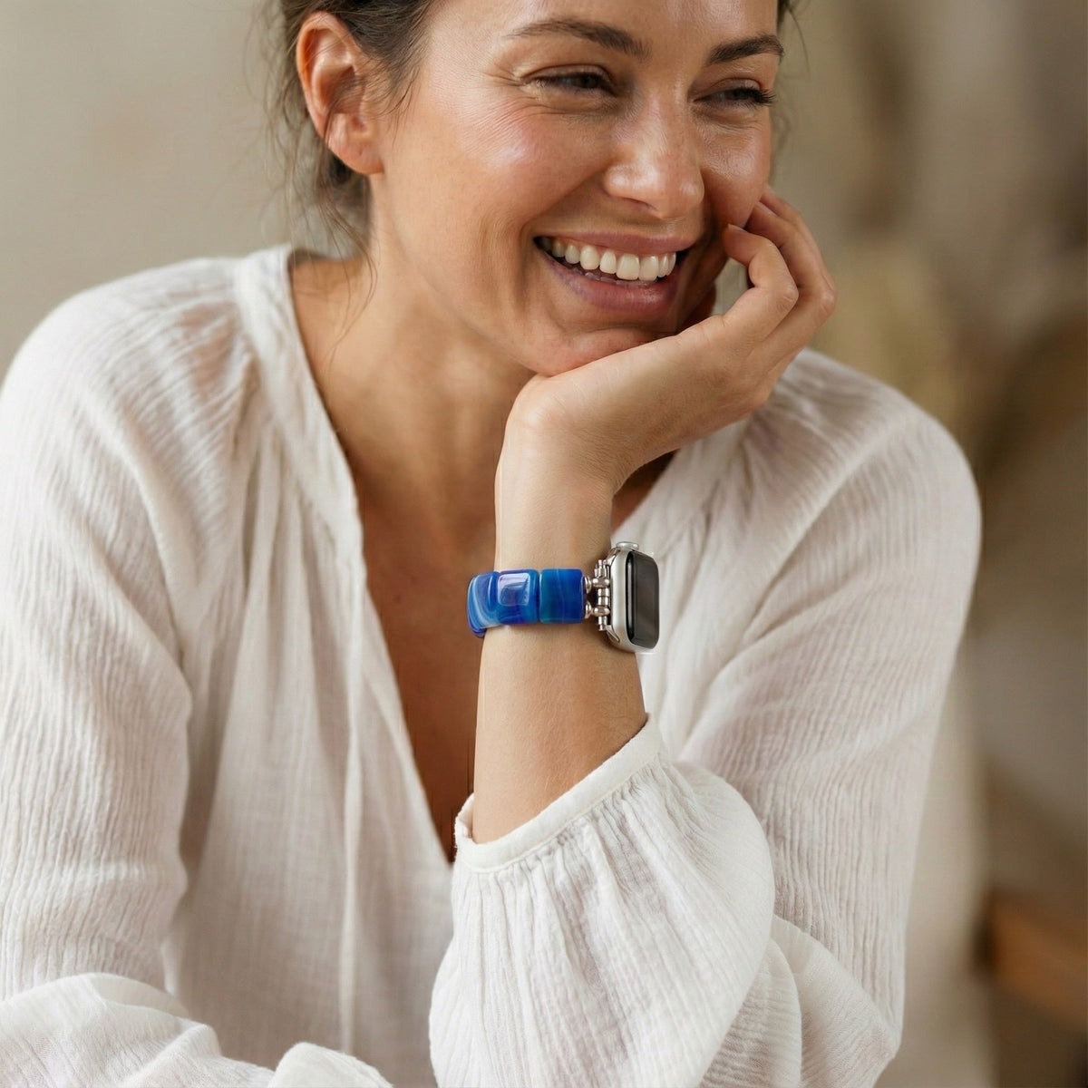 Bracelet extensible Oceanic Bliss pour Apple Watch