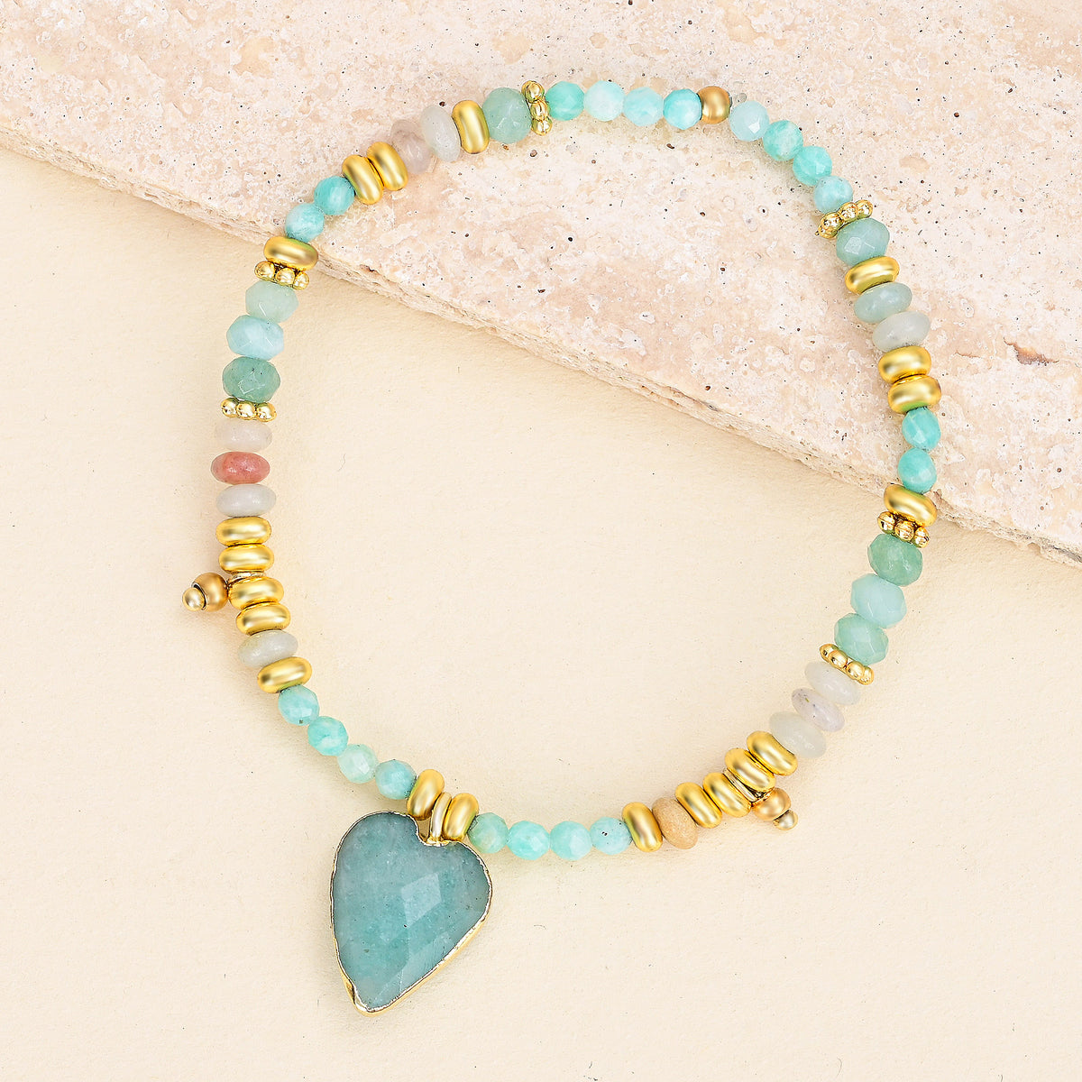 Mitternachts-Achat-Lotus-Armband