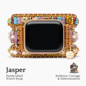 Ethnisches Jaspis-Apple-Uhrenarmband