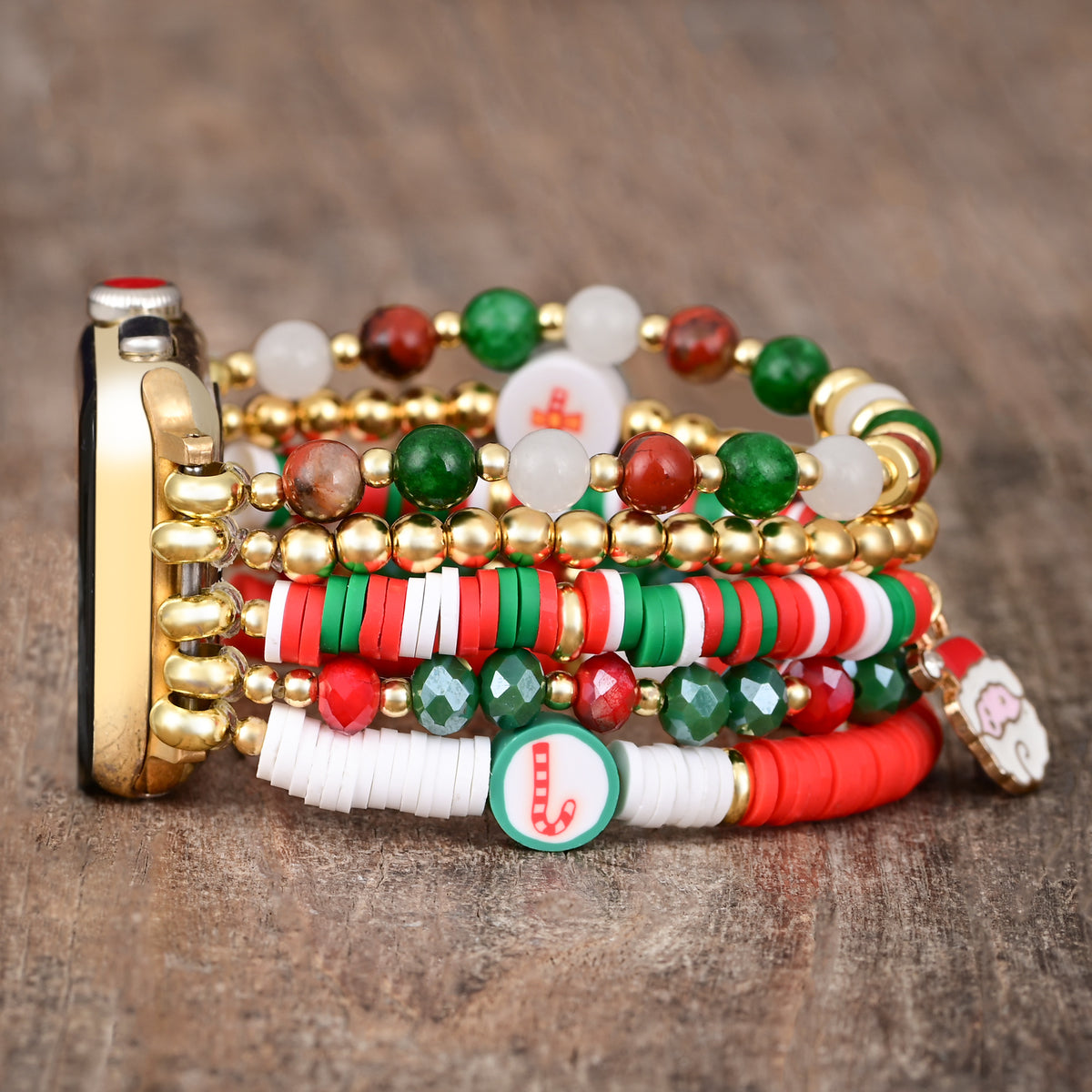 Bracelet Apple Watch extensible Santa Sparkle