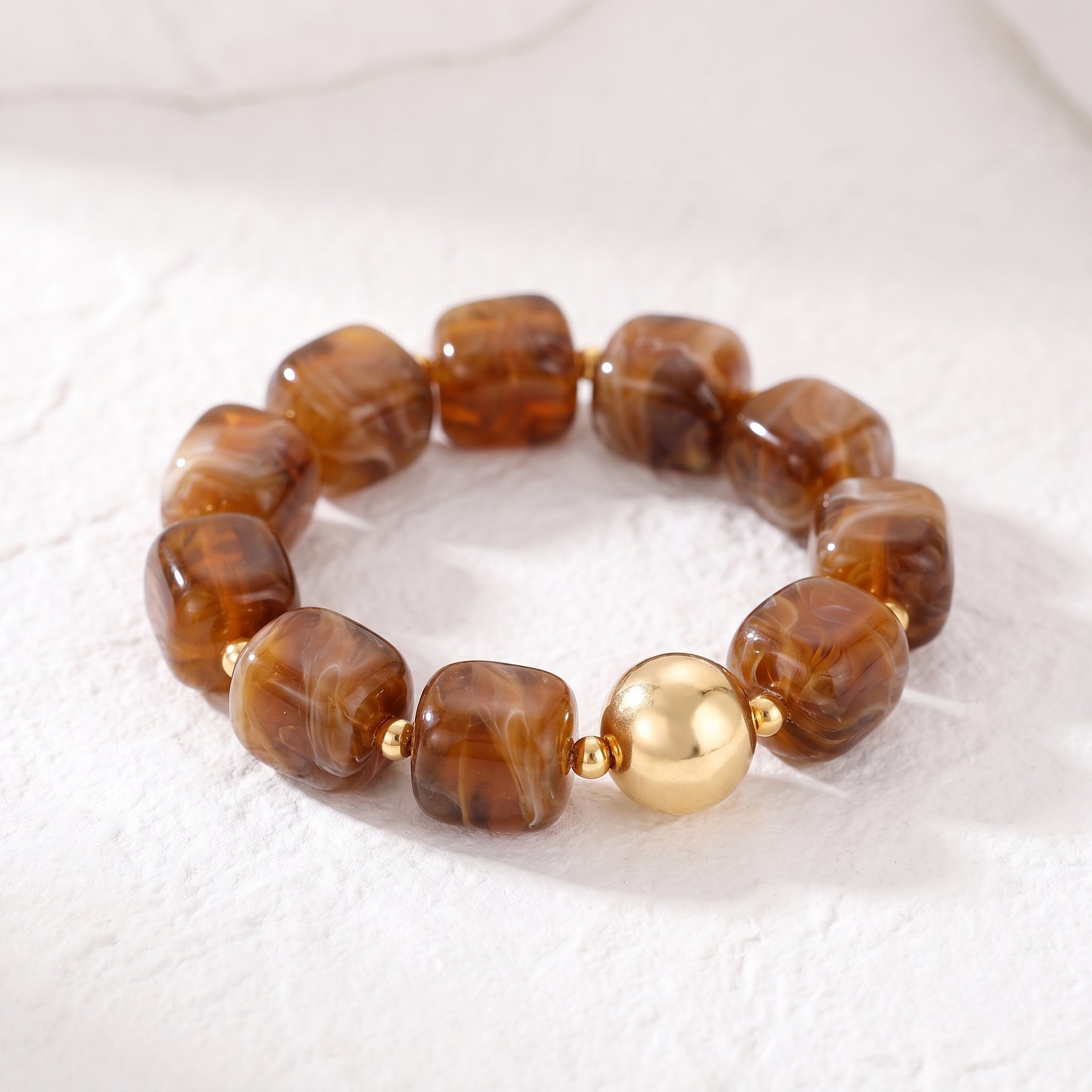 Bracelet doré Terra chunky