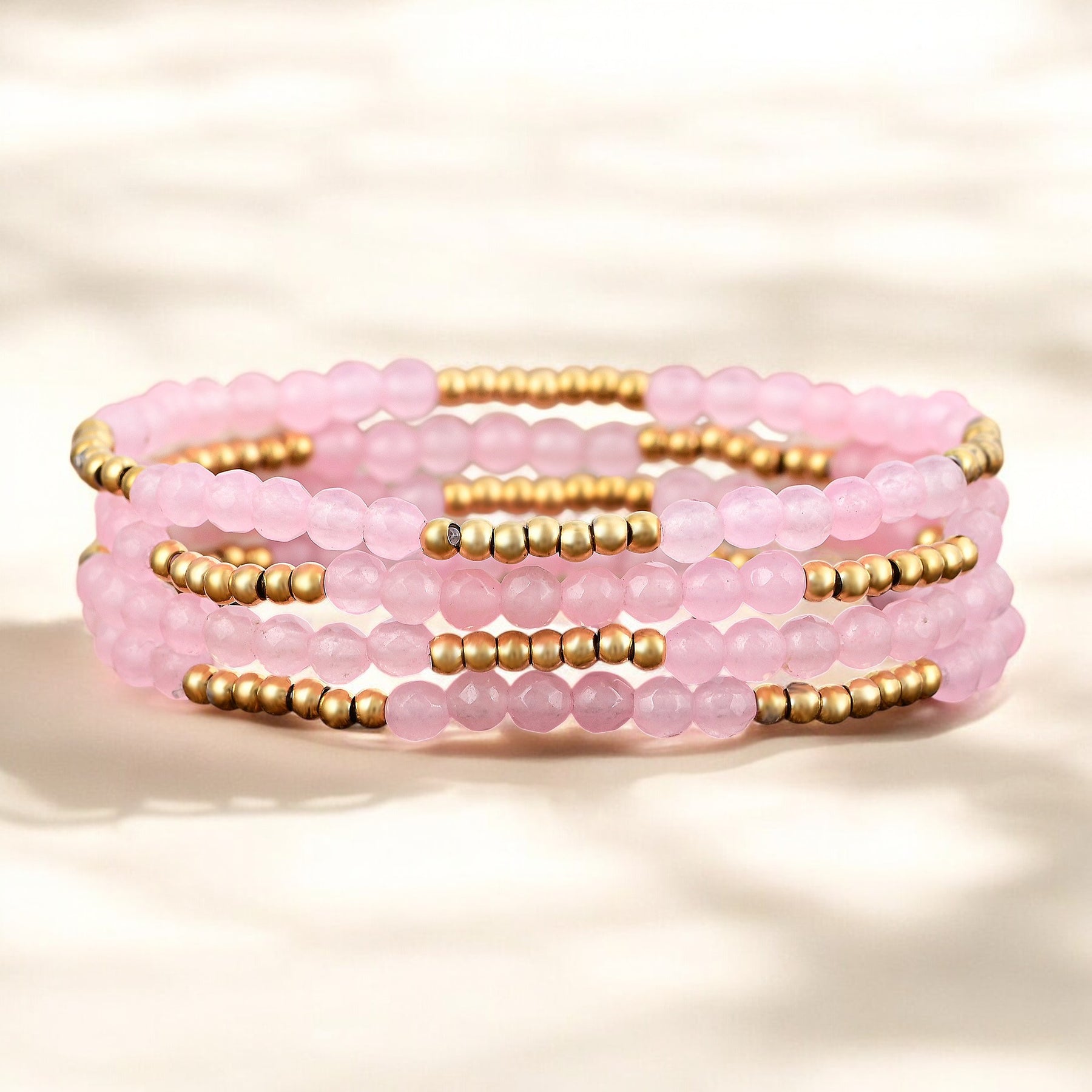 Ensemble de bracelets Éclat Quartz Rose