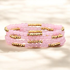 Ensemble de bracelets Éclat Quartz Rose