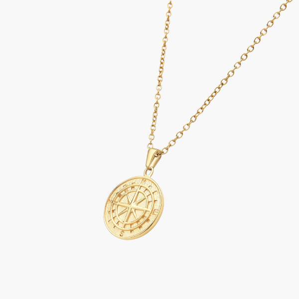 Kompass Anhänger (Gold)