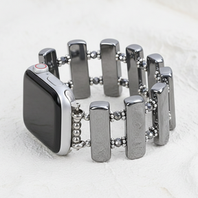 Platin-Eklipse dehnbares Apple Watch Armband