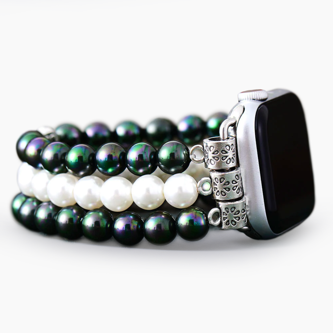 Bracelet Apple Watch extensible Galaxy Pearl