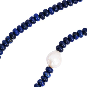 Collier de perles Lapis de minuit