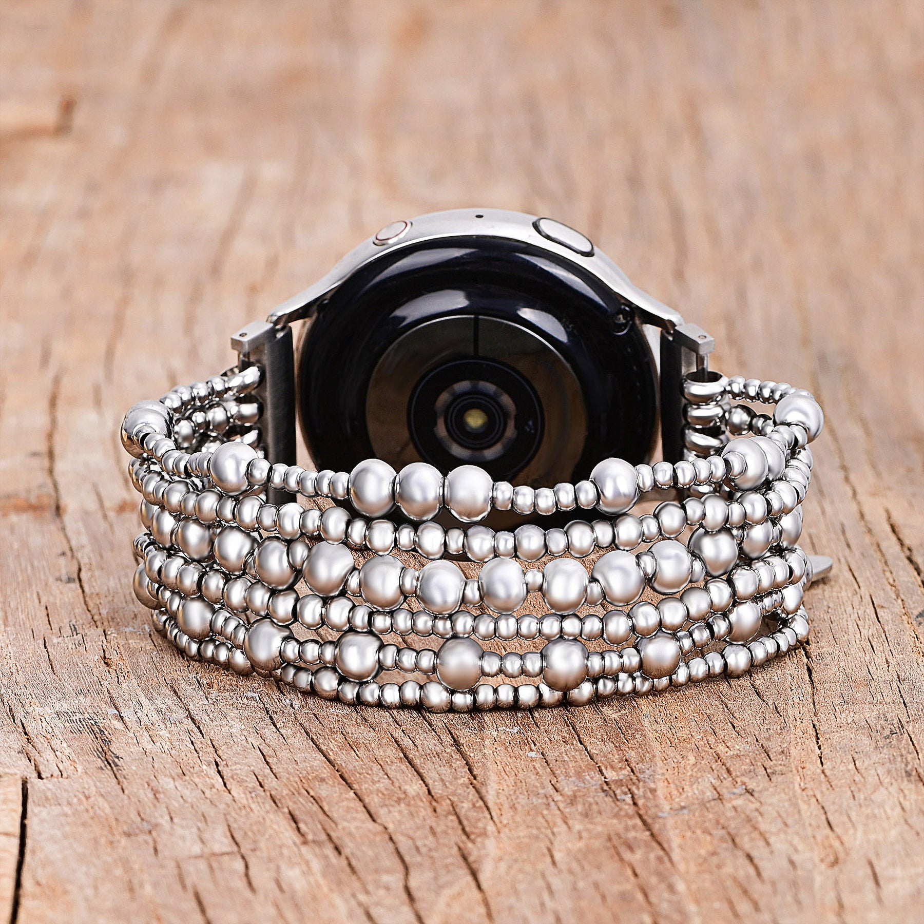 Bracelet extensible Platinum Demure pour Apple Watch