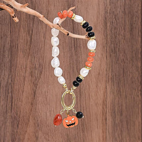 Weihnachtsleuchtendes Perlenarmband