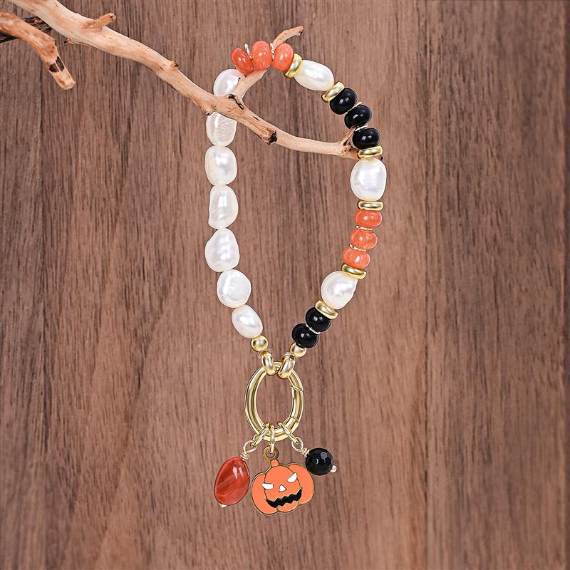 Weihnachtsleuchtendes Perlenarmband