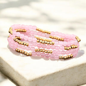 Ensemble de bracelets Éclat Quartz Rose