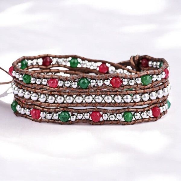 Winterwunderland Weihnachtswickelarmband