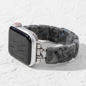 Bracelet extensible en pierre équilibre de minuit pour Apple Watch