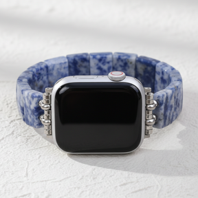 Blauer Horizont Sodalith Dehnbares Apple Watch Armband