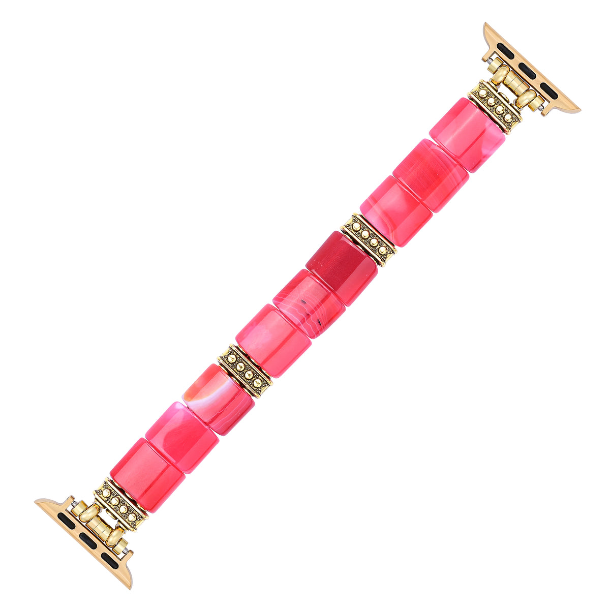 Bracelet extensible en agate Essence de rubis pour Apple Watch