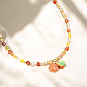 Sunfire Glow Achat Fußkette
