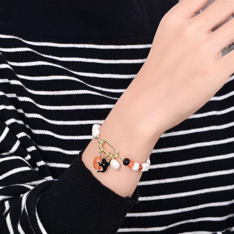 Bracelet perle éclat de Noël