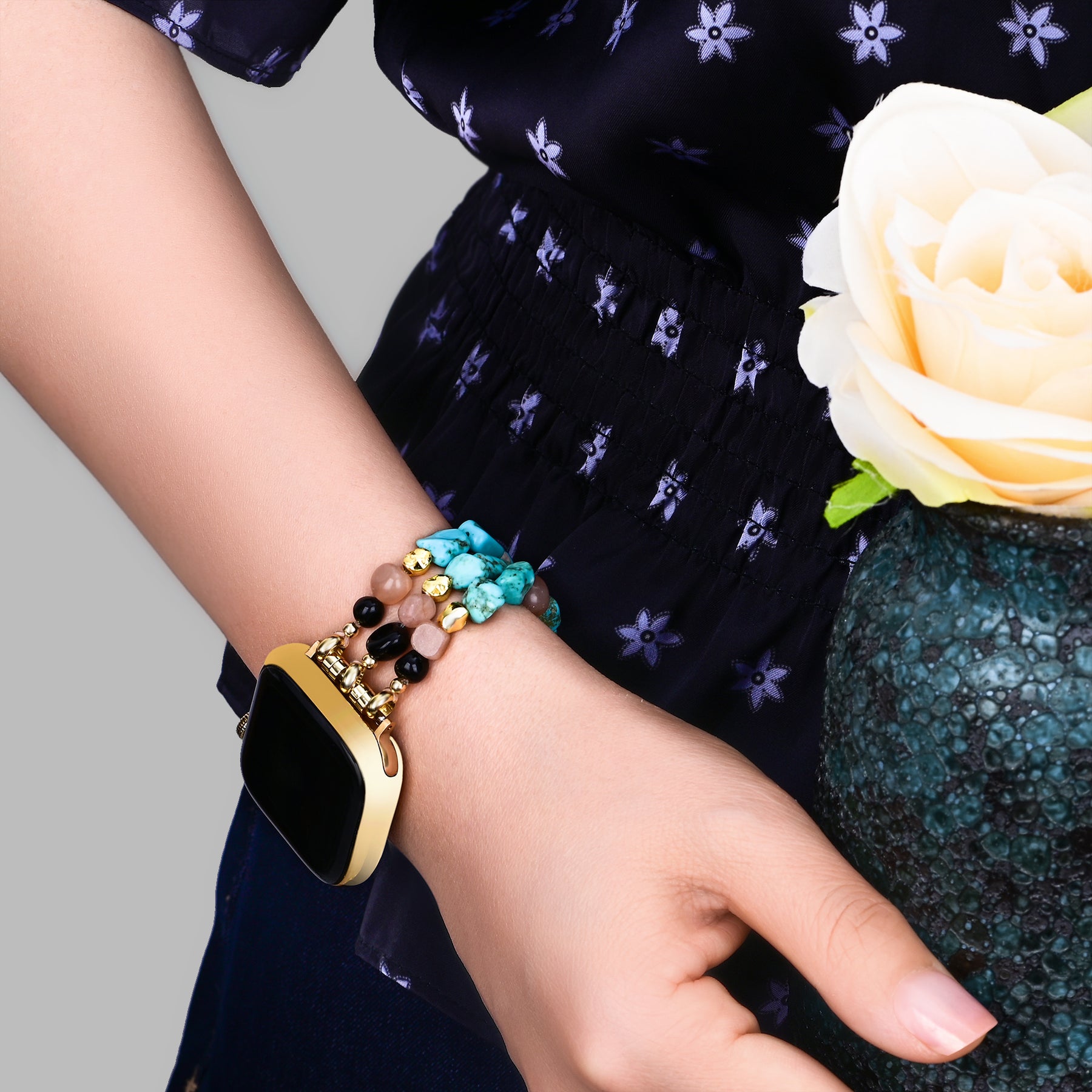 Desert Oasis Stone Stretch Apple Watch Armband