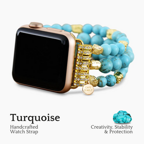 Türkisfarbenes Dream-Stretch-Apple-Watch-Armband