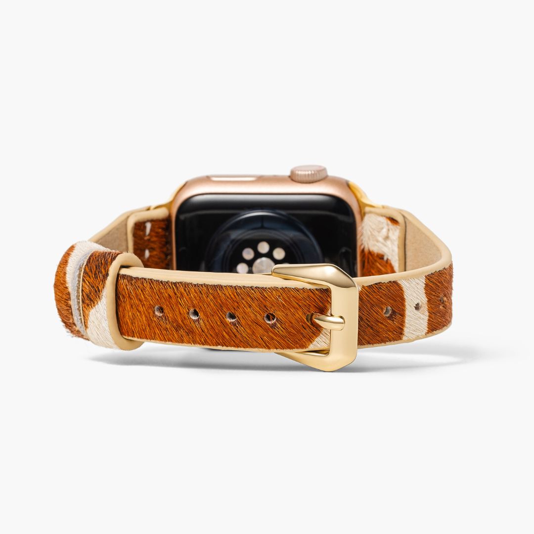 Bracelet Apple Watch en cuir élégant Savannah