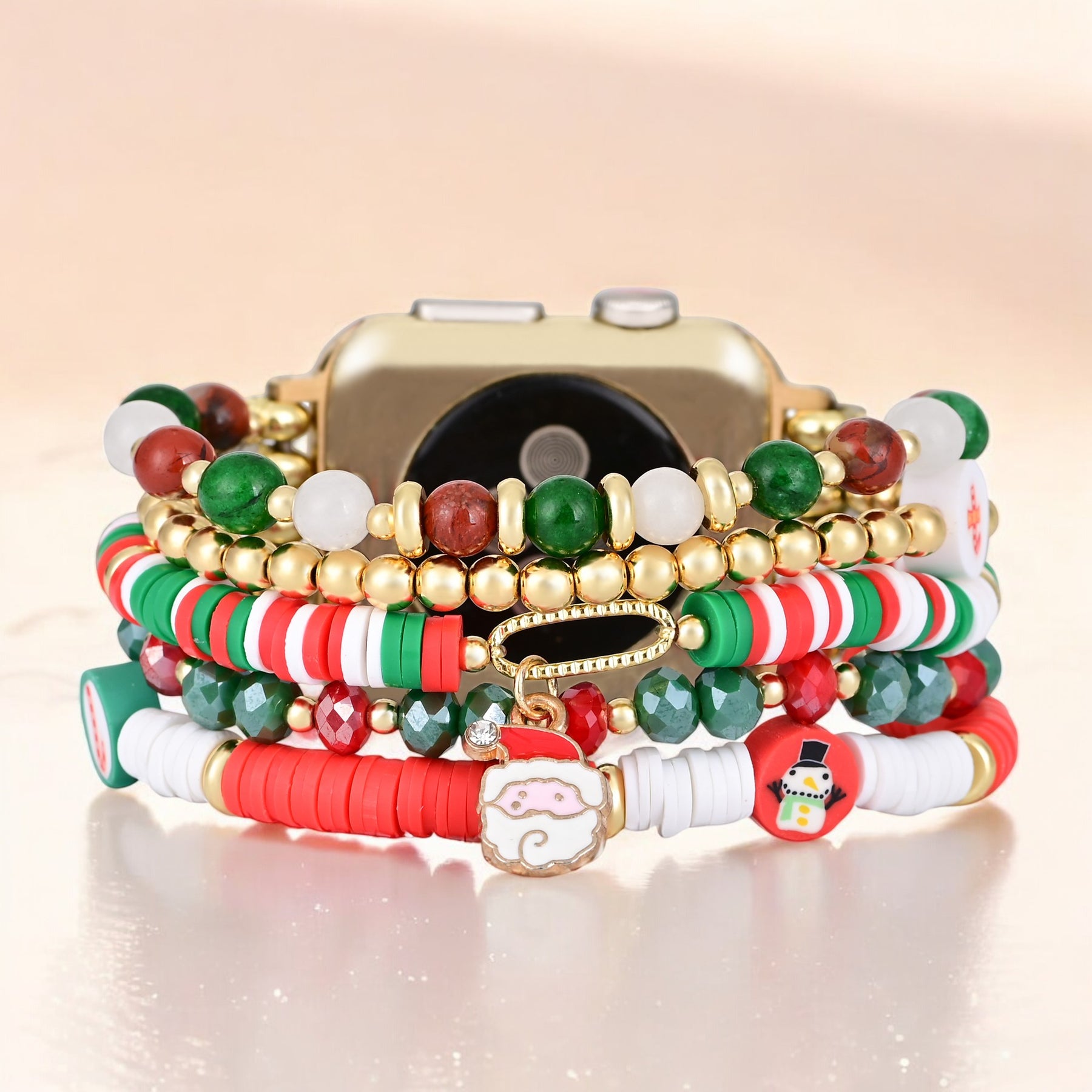 Santa Sparkle Stretch Apple Watch Armband