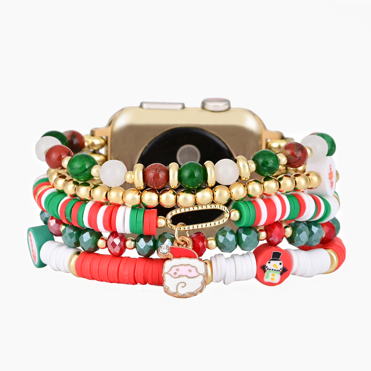 Bracelet Apple Watch extensible Santa Sparkle