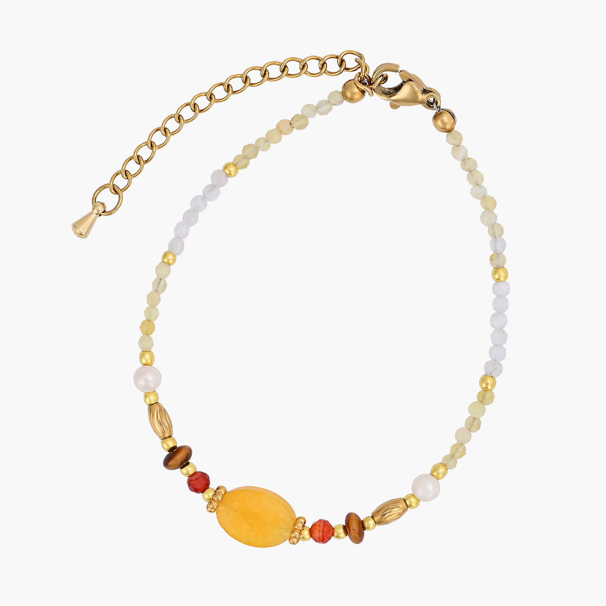 Bracelet Lotus Agate de Minuit