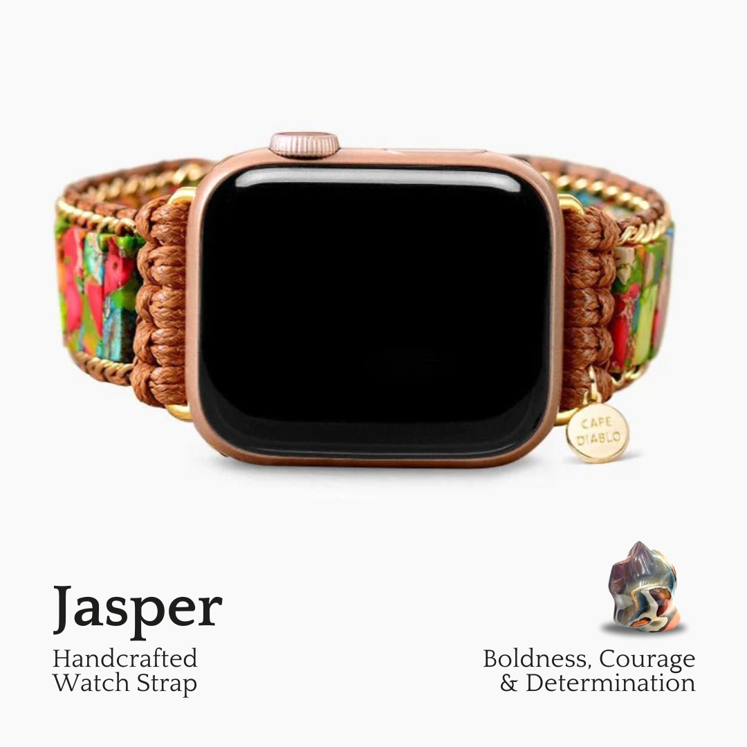 Regenwald-Jaspis-Apple-Uhrenarmband