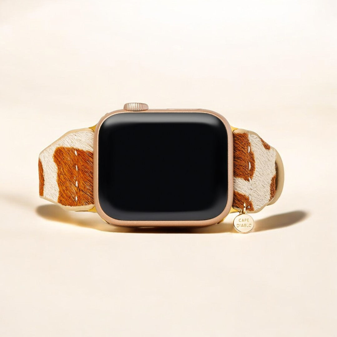 Bracelet Apple Watch en cuir lisse Savannah