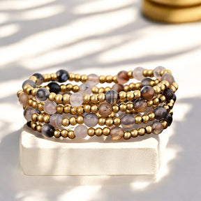 Ensemble de bracelets Agate Élégance