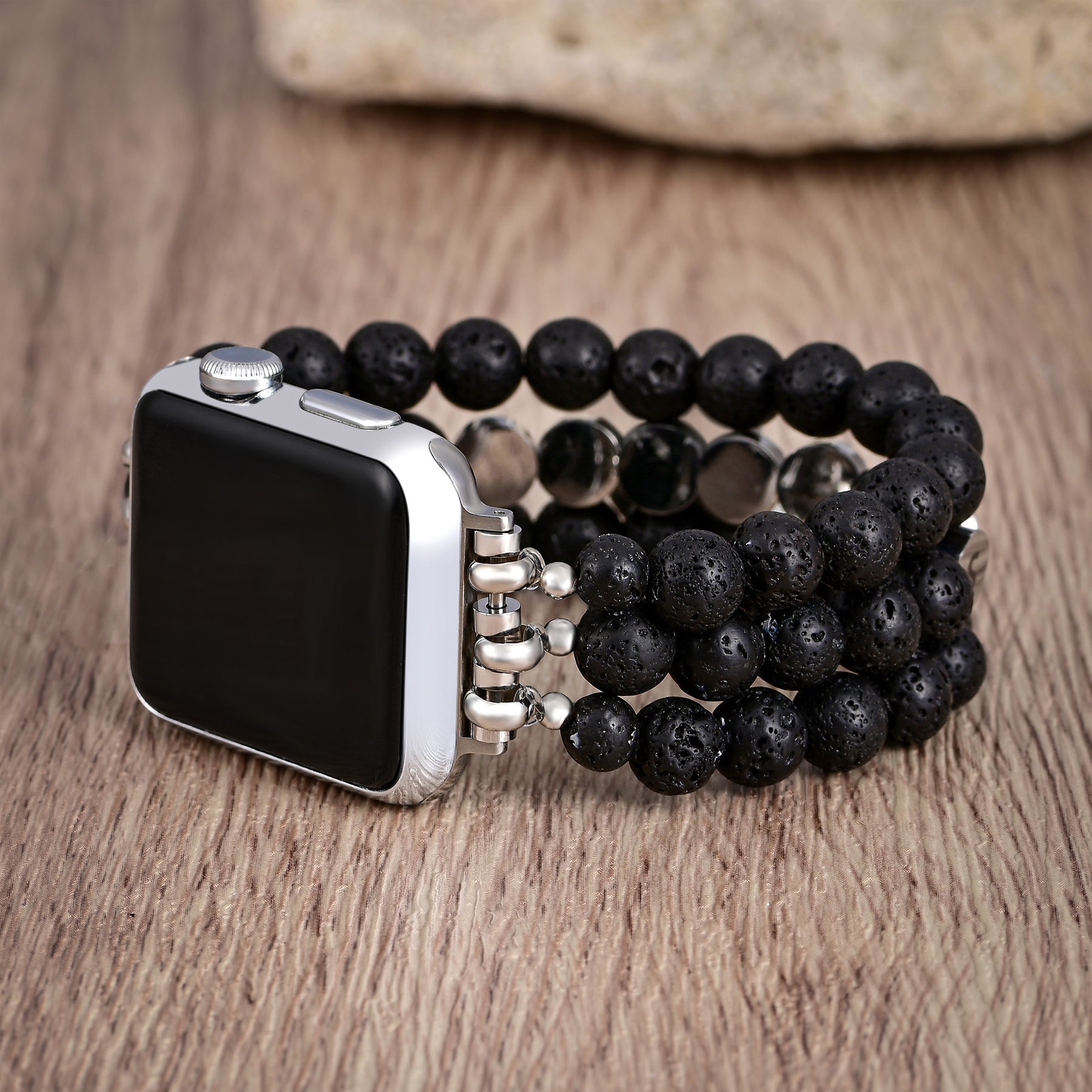 Bracelet Apple Watch Inspiration de force de pierre de lave