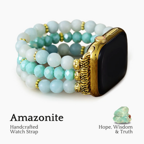 Amazonite Bliss Stretch Apple Watch Armband 