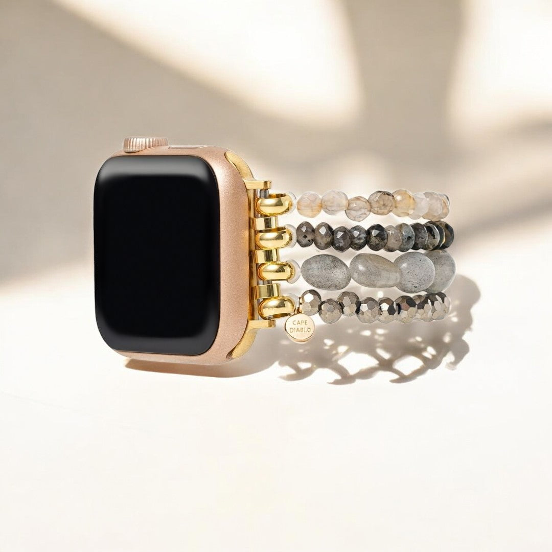 Labradorit-Achat-Fusion Apple Watch Armband