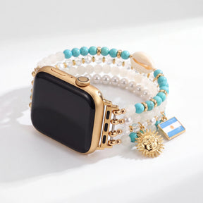 Bracelet Apple Watch Argent Albiceleste Stretch