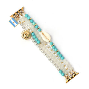 Bracelet Apple Watch Argent Albiceleste Stretch