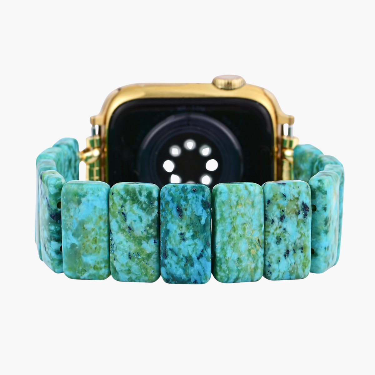 Bracelet tressé Apple Watch en amazonite rêve