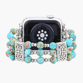 Artisanales Türkis Spirit Stretch Apple Watch Armband