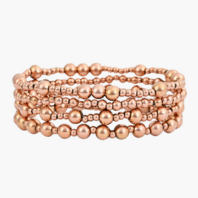 Ensemble de bracelets Sérénité en or rose