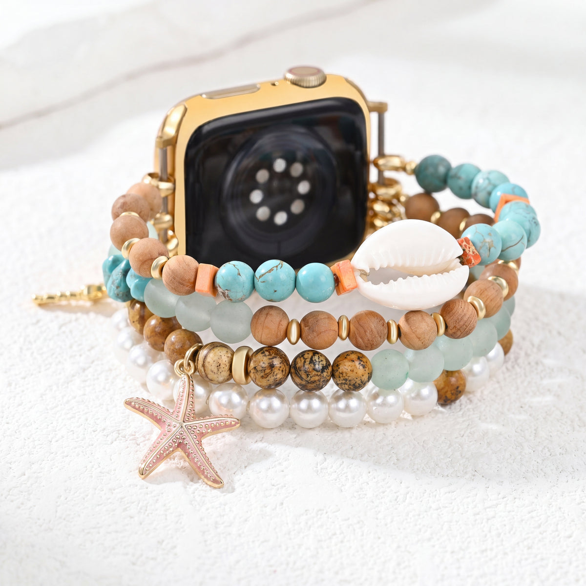 Tropical Sands Stretch Apple Watch Armband
