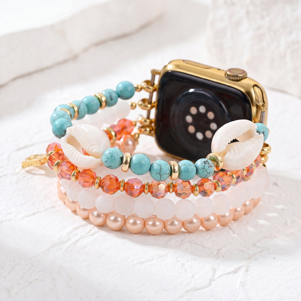 Coastal Glow Stretch Apple Watch Armband