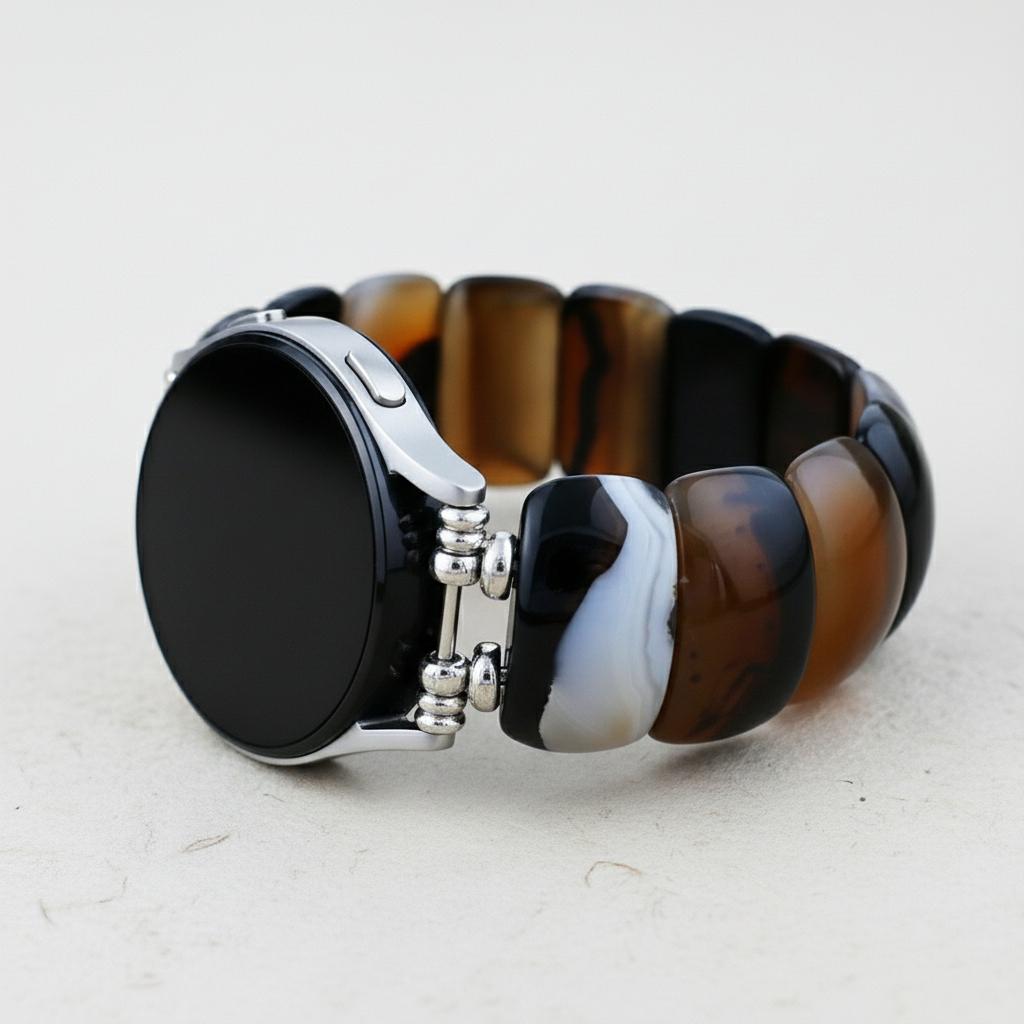 Bohemian Onyx Eleganz Stretch Armband für Samsung Galaxy Watch