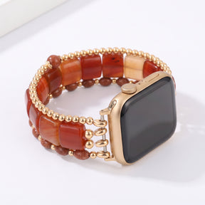 Bracelet extensible pour Apple Watch Violet Hour Améthyste, argenté