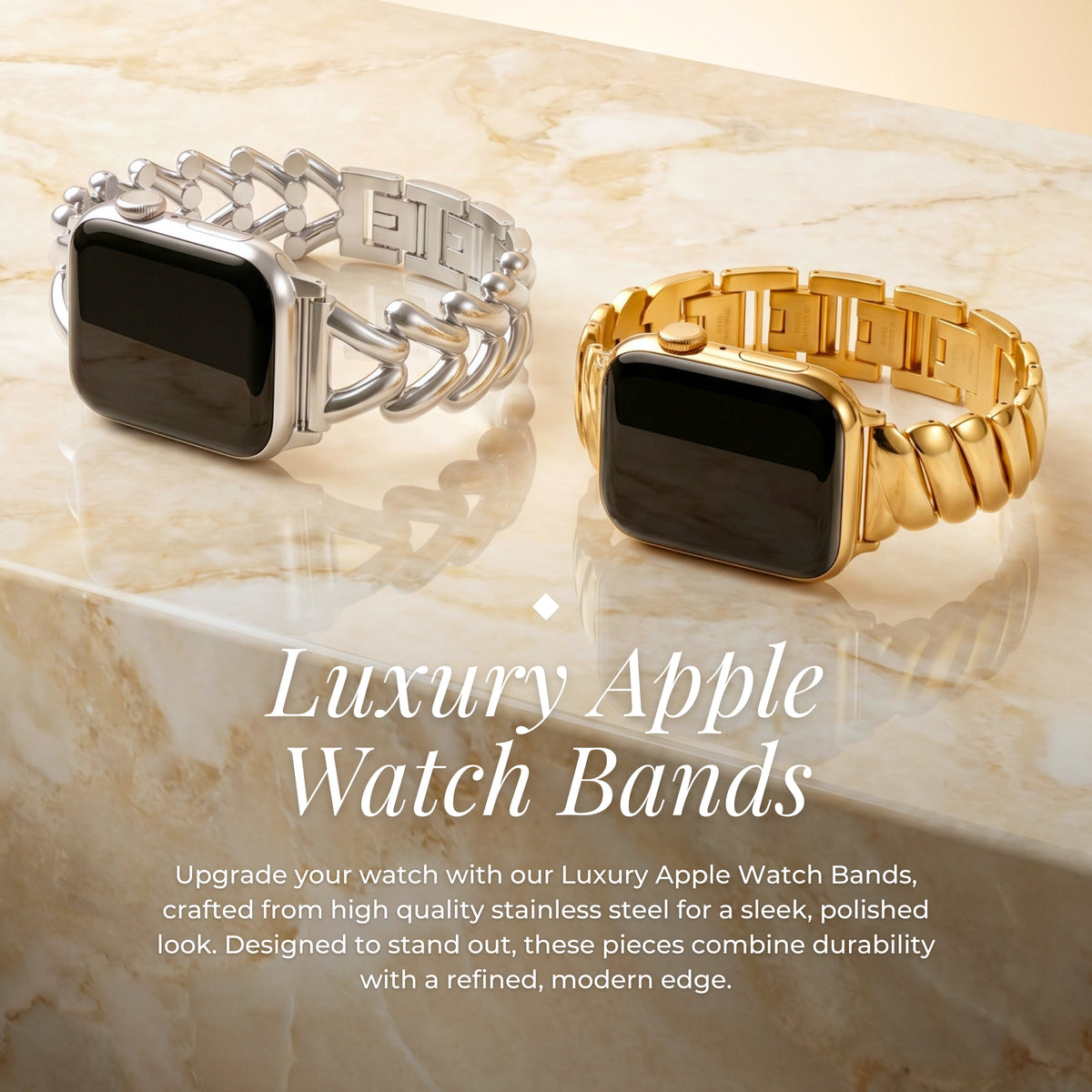 Bracelet Apple Watch classique en or de luxe