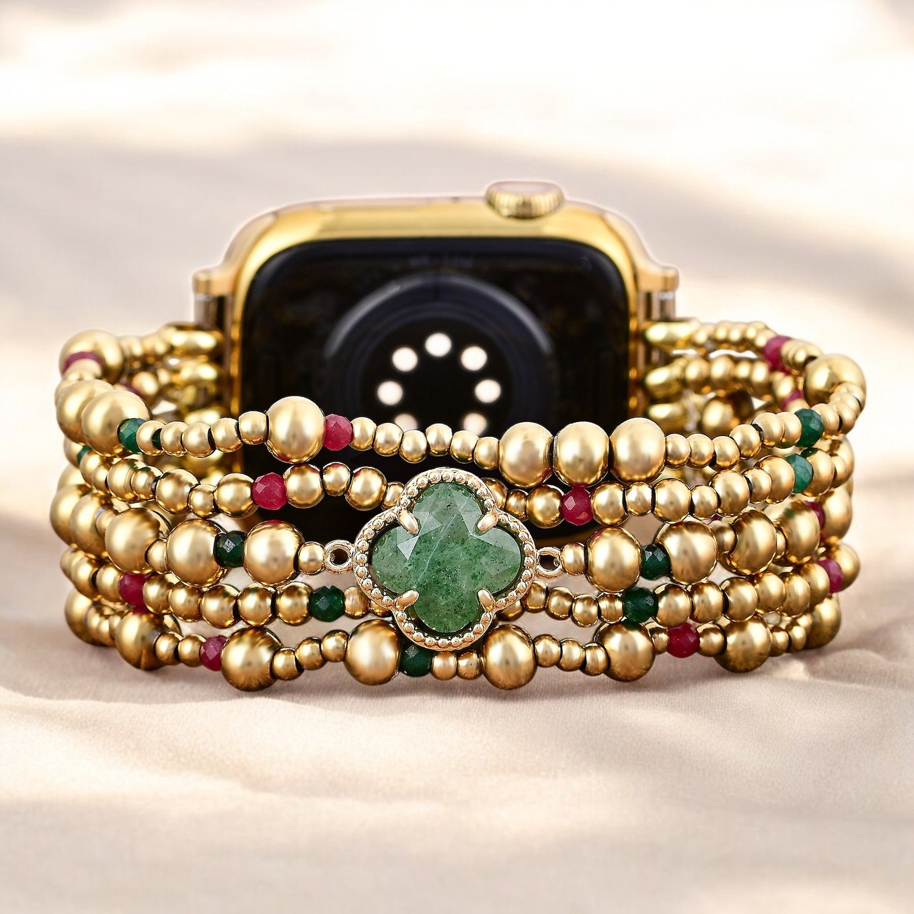 Bracelet extensible Merry Clover Gold pour Apple Watch