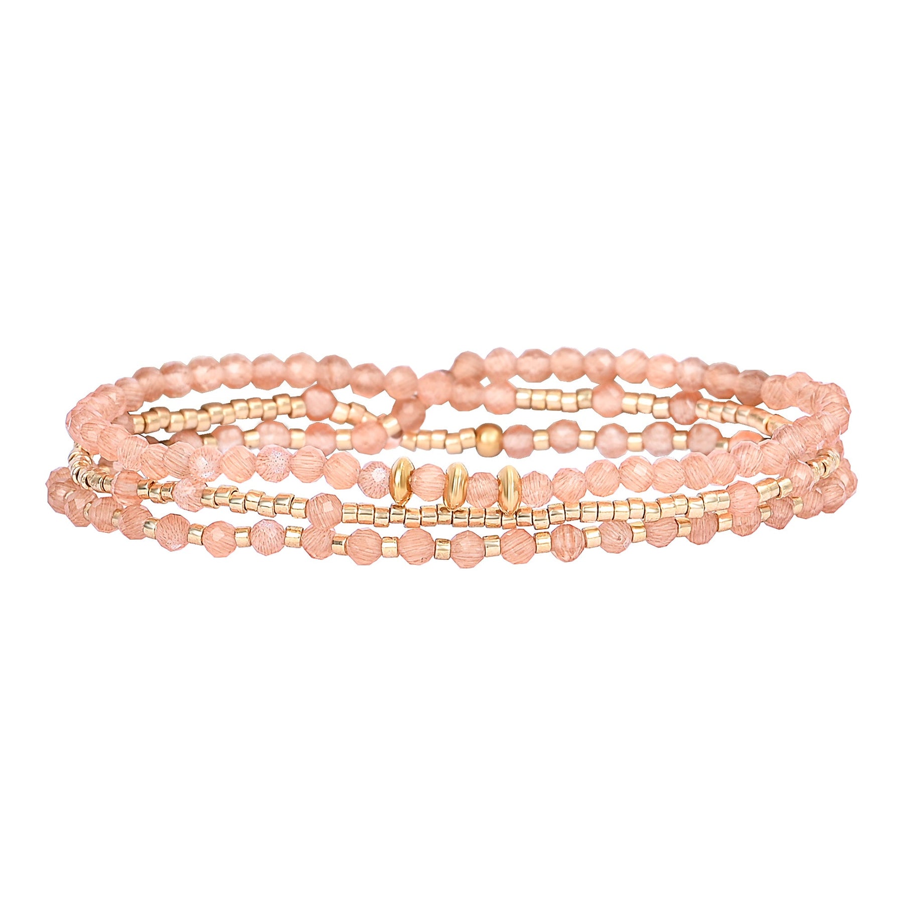 Sunset Blush Multi-Style Armband/Halskette