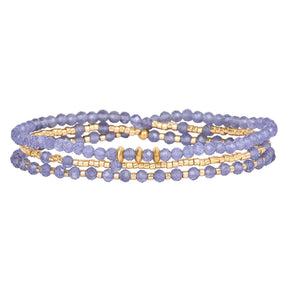 Flieder Glow Multi-Style Armband/Halskette