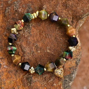 Bracelet de charme d'amour en pierre de lune