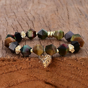 Bracelet de charme d'amour en pierre de lune